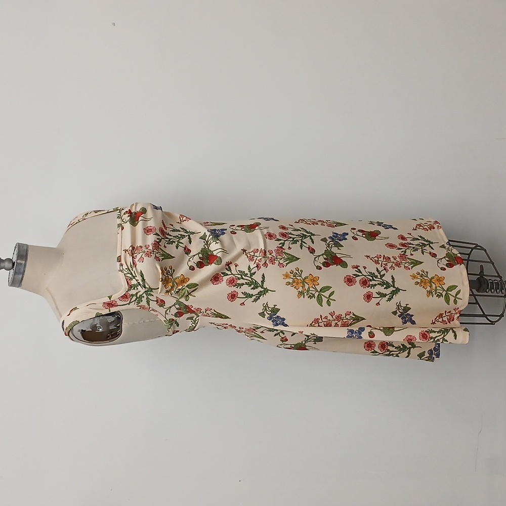 Cider Floral & Fruit Graphic Mini Dress Size 0XL - Picture 3 of 7